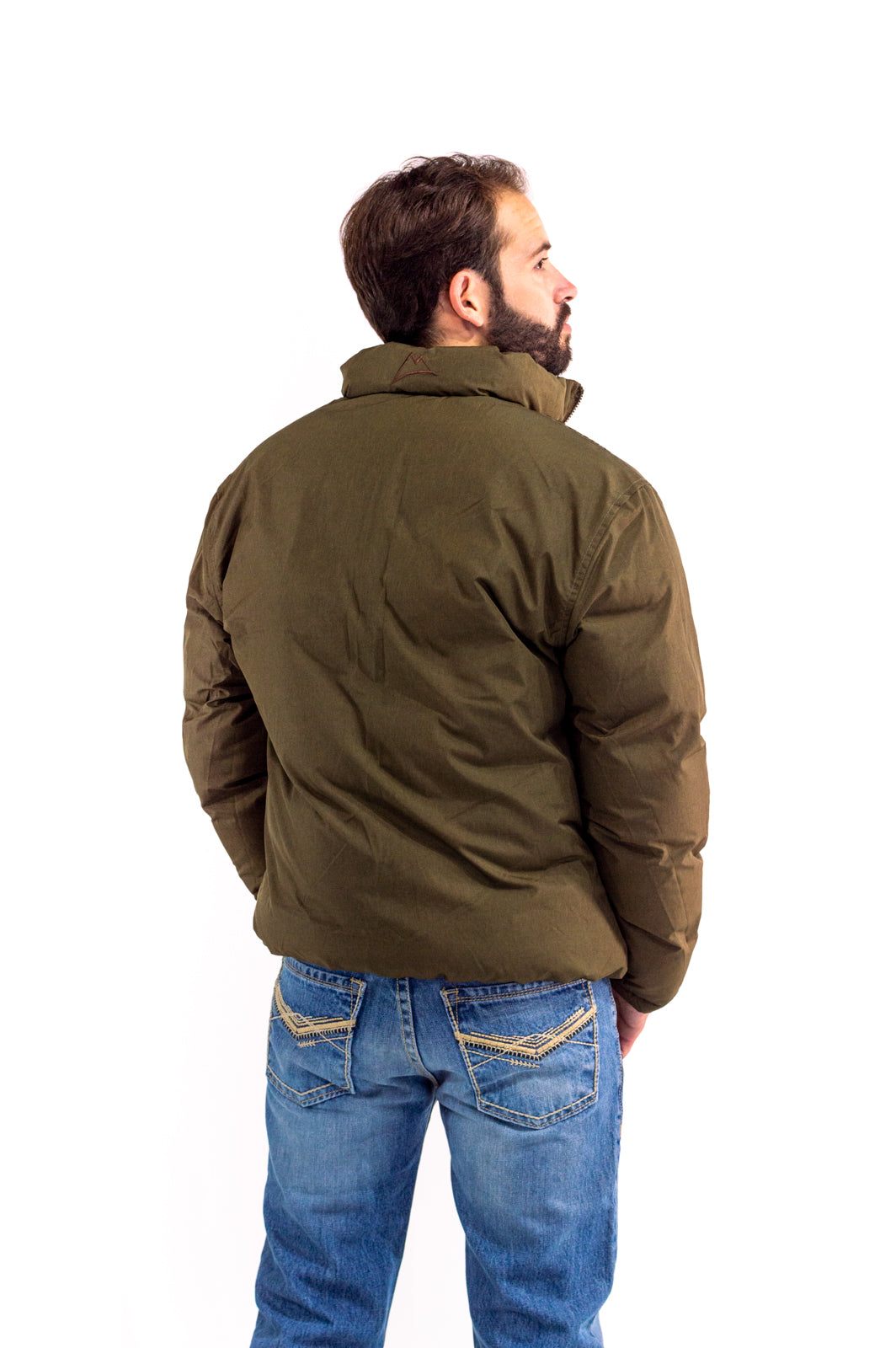 Chamarra Caballero Doble Vista Red Coffee/Dark Olive JK120517-ME3-8