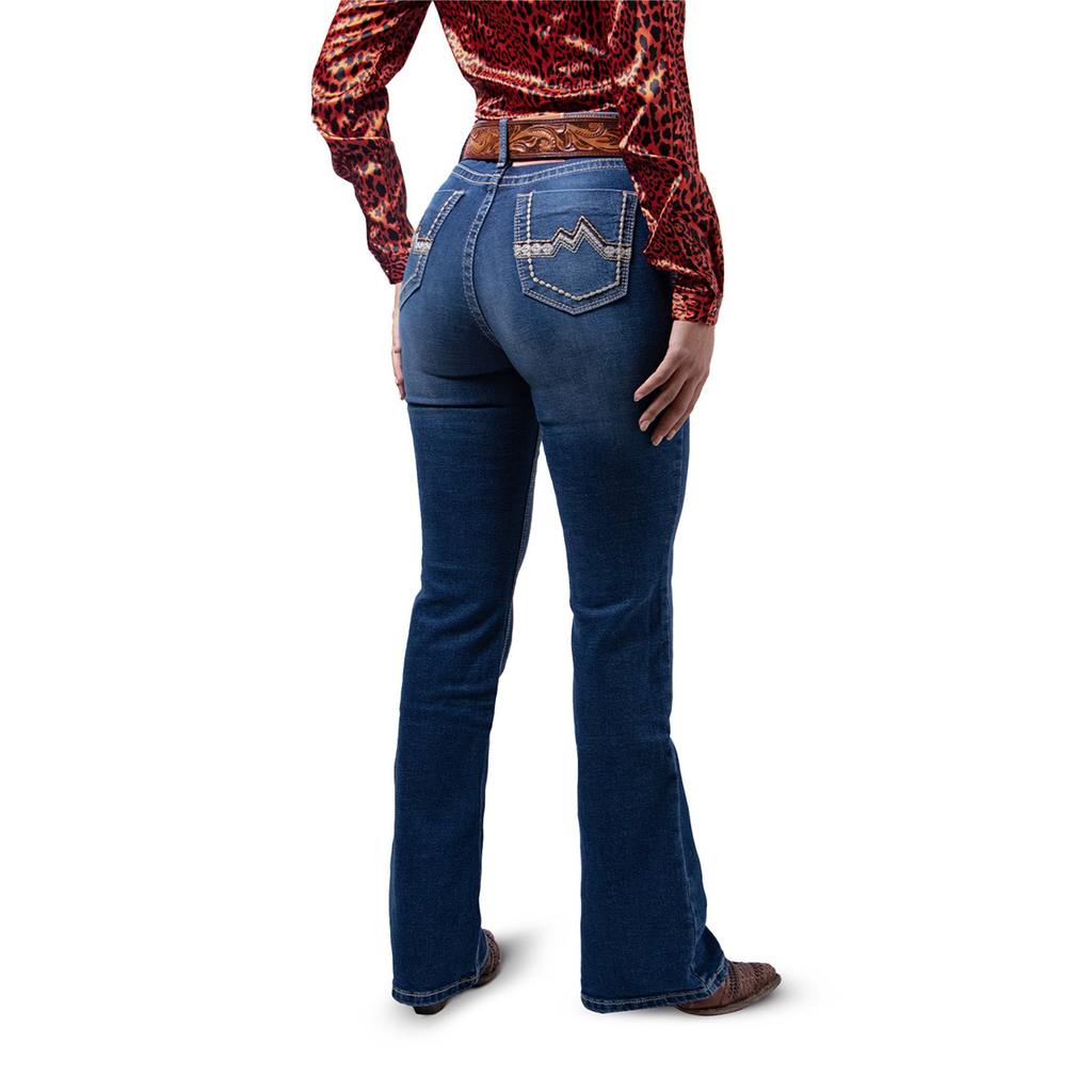 Jeans Icy Denver cintura alta corte bota Azul medio claro DM029