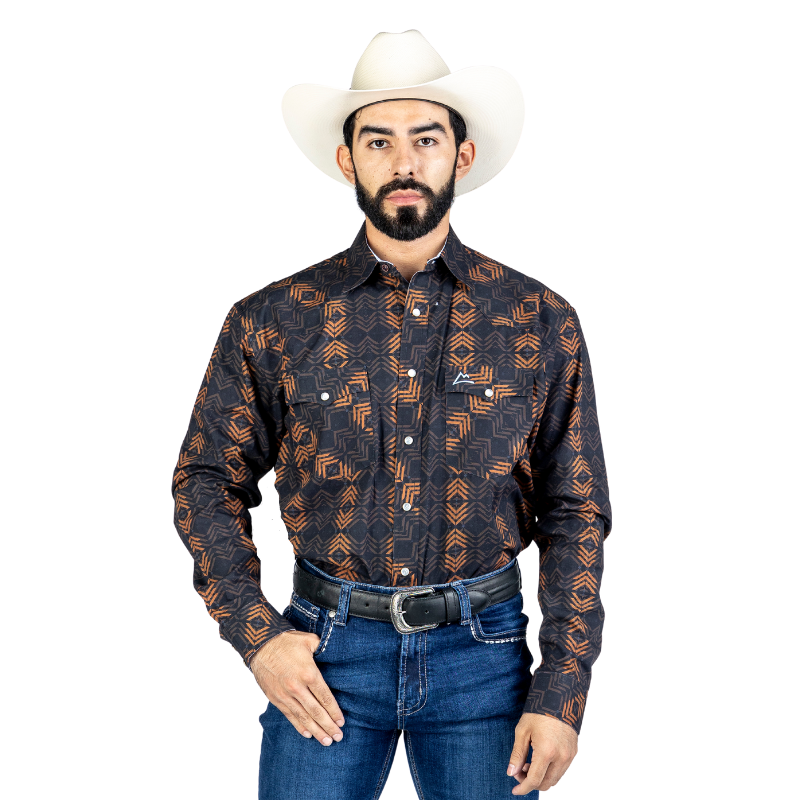 Camisa Vaquera Icy Denver Tribal Romboide A-CHH198