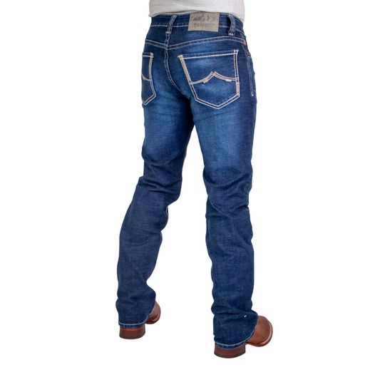 Pantalón Vaquero Caballero Azul Negro/Rinse Silicone