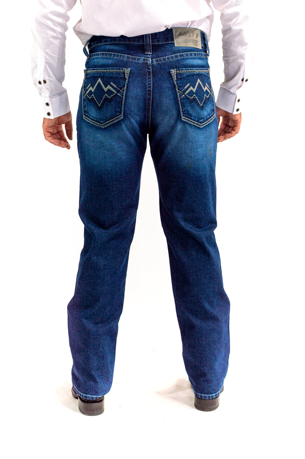Pantalón Vaquero Caballero Spandex Gris/Marino JH007