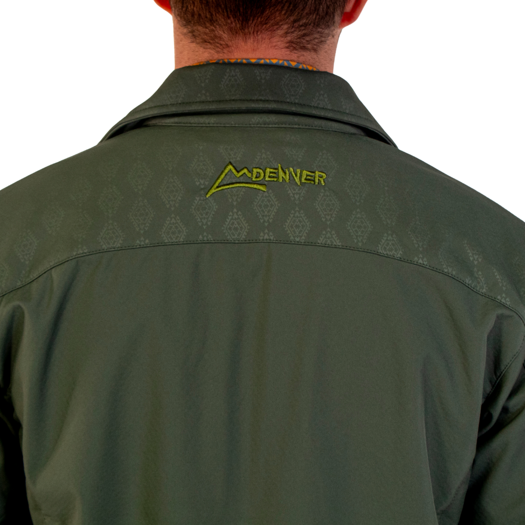 Chamarra Vaquera Olive Piteado Dark