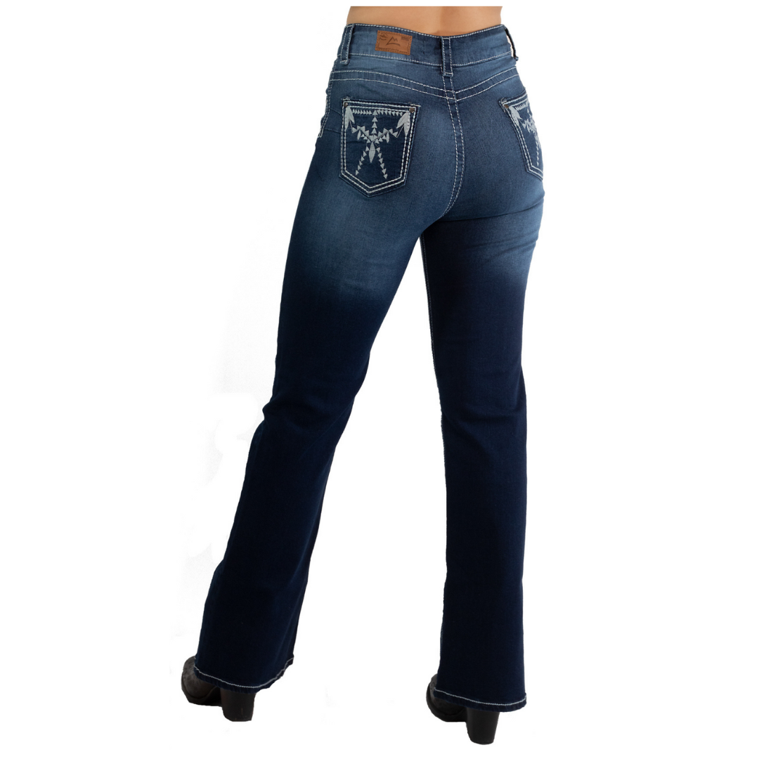 Jeans Cintura Alta Azul Medio DM021