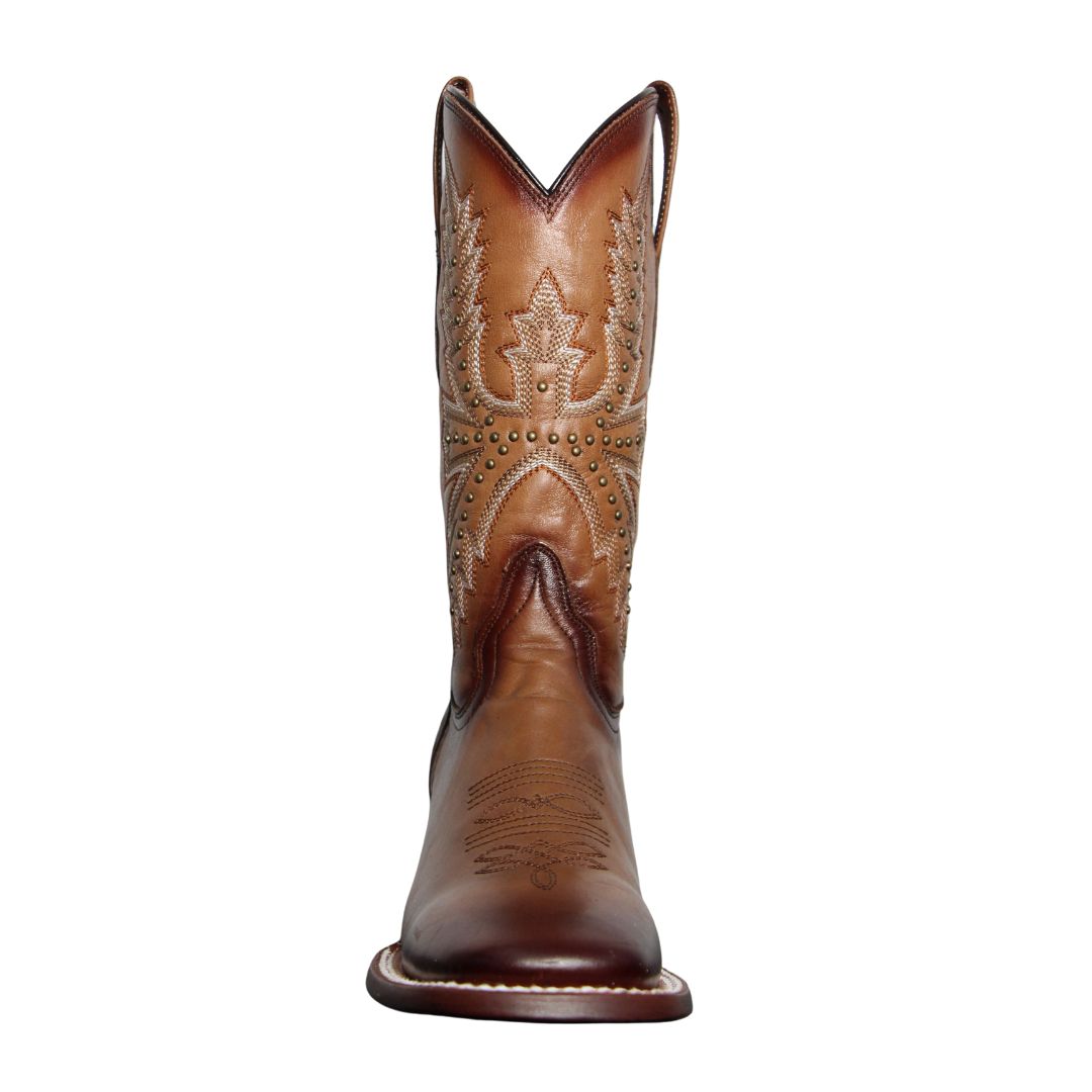 Bota Vaquera de Res Icy Denver Encerado Tabaco