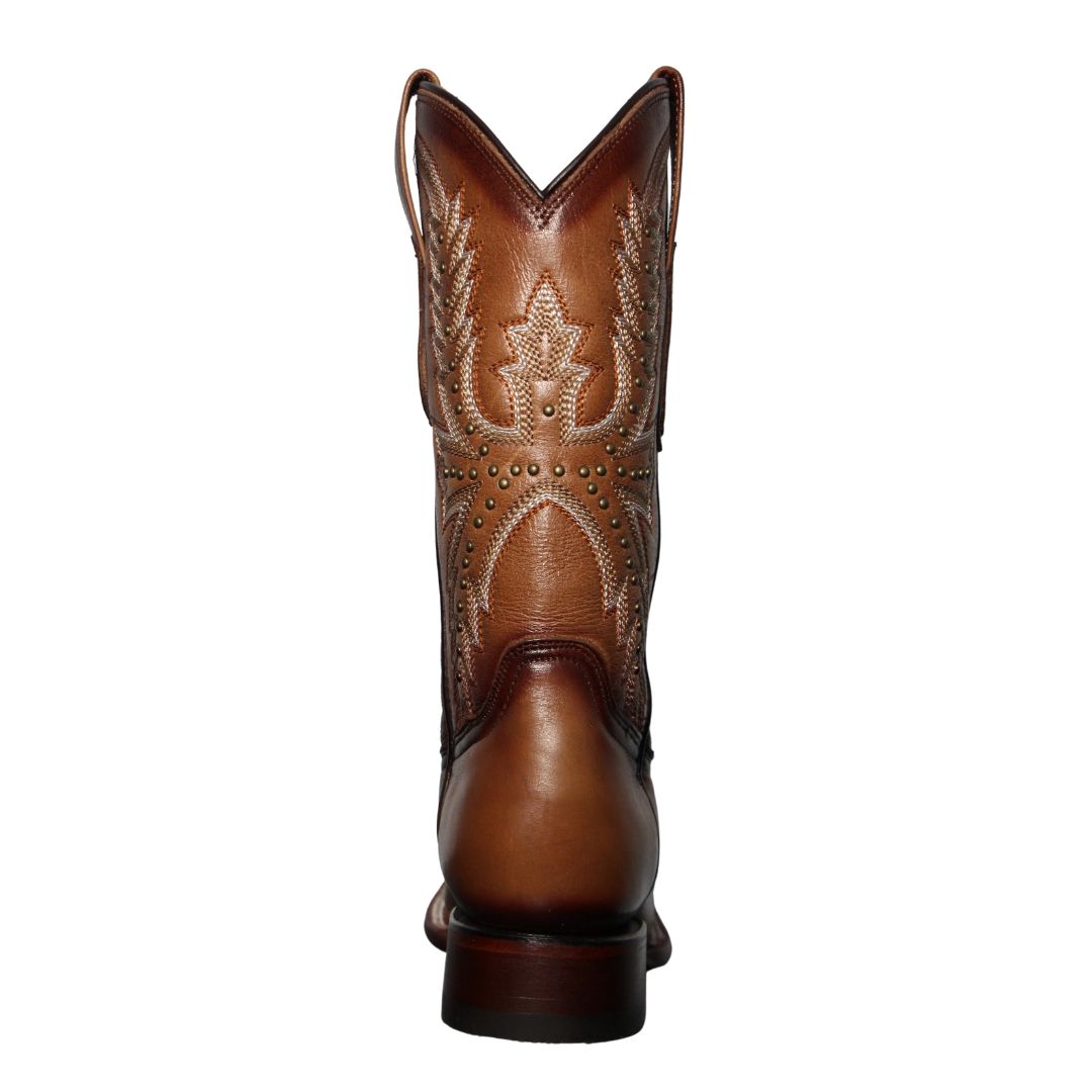 Bota Vaquera de Res Icy Denver Encerado Tabaco