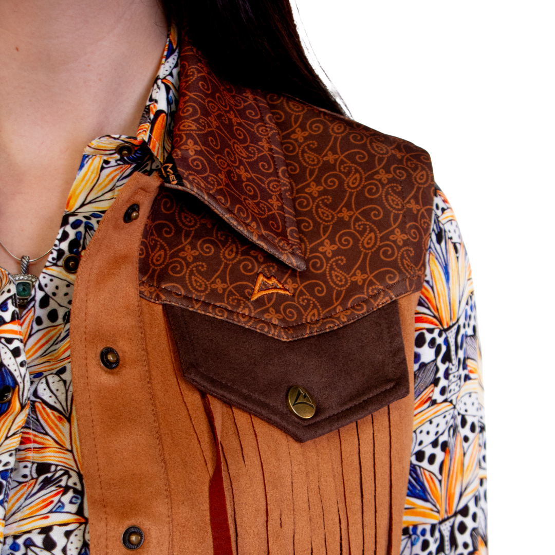 Chaleco Rameado Paisley Yellow