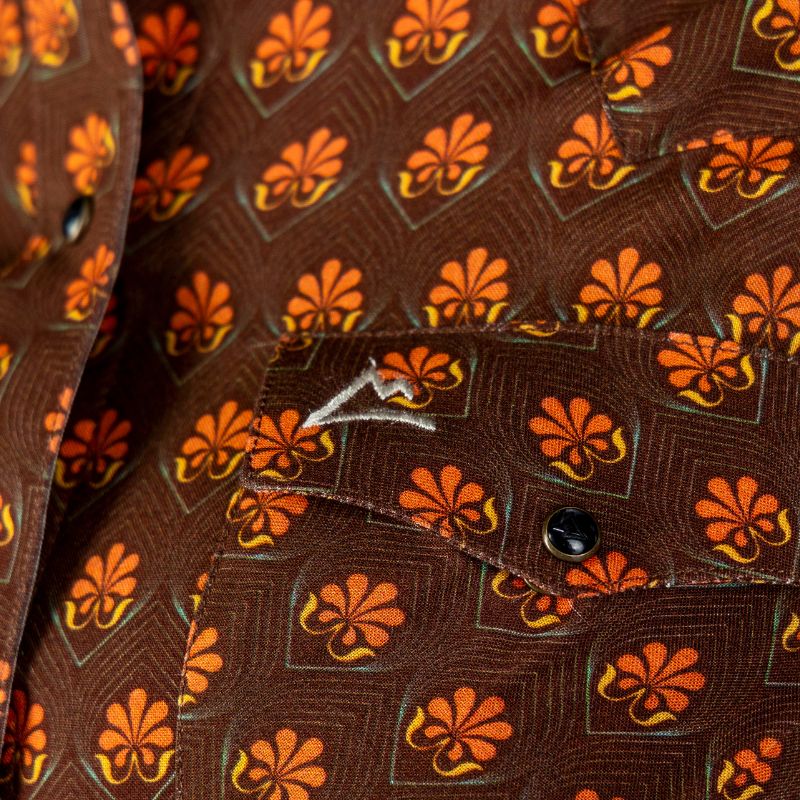 Camisa Vaquera Dama Estampado Mosaico Floral