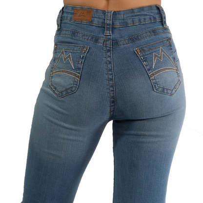Jeans Icy Denver cintura alta azul claro DM017