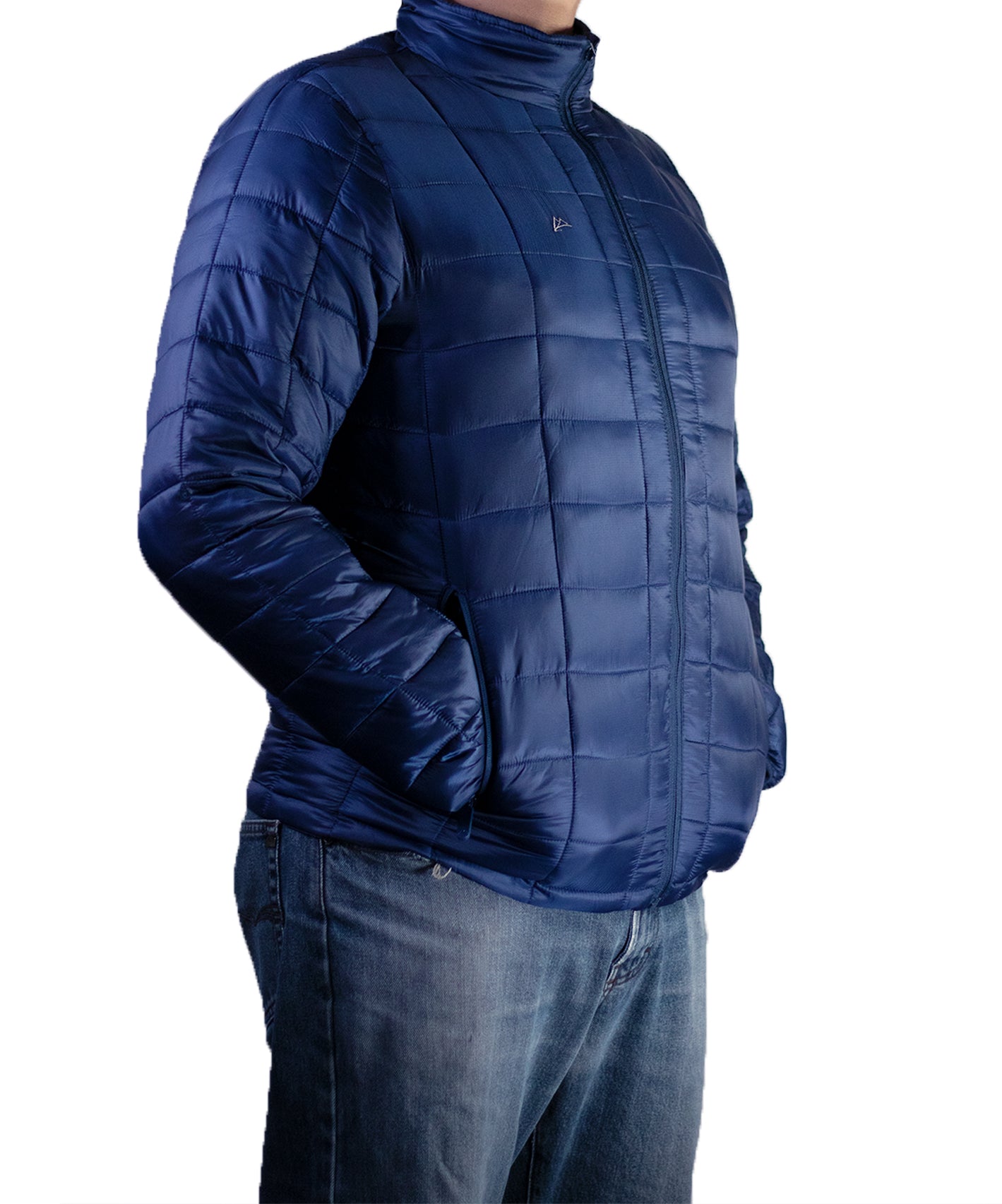 Men's navy nylon jacket JK0419-1