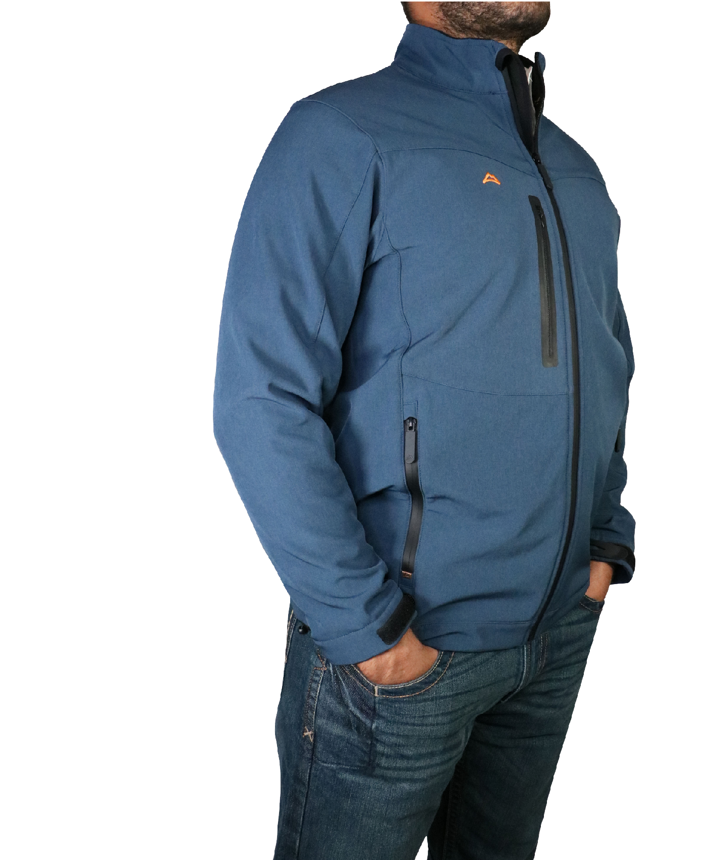 Men's spandex jacket Navy JK1995-ME4