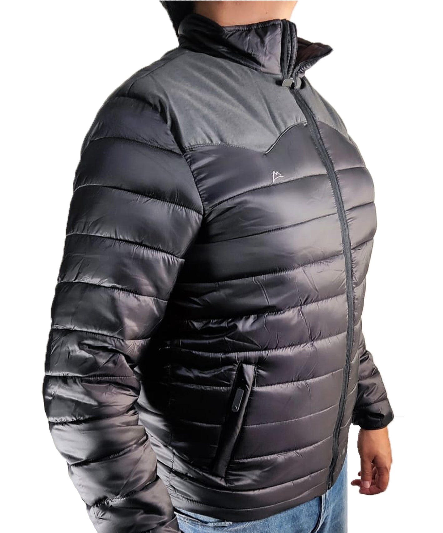 Melange black/black men's jacket JK2424ME-1