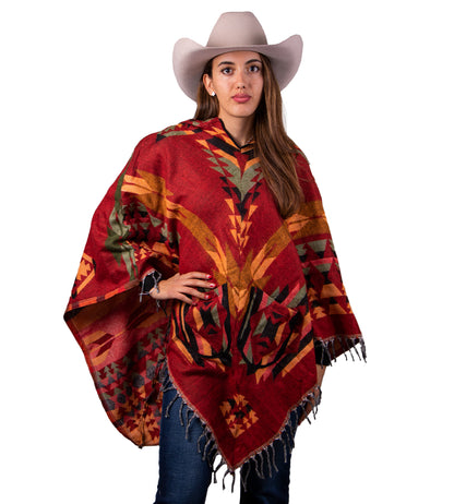 PONCHOS DENVER UNISEX 2 BOLSILLOS Y CAPUCHA PATRONES VARIOS PD028C